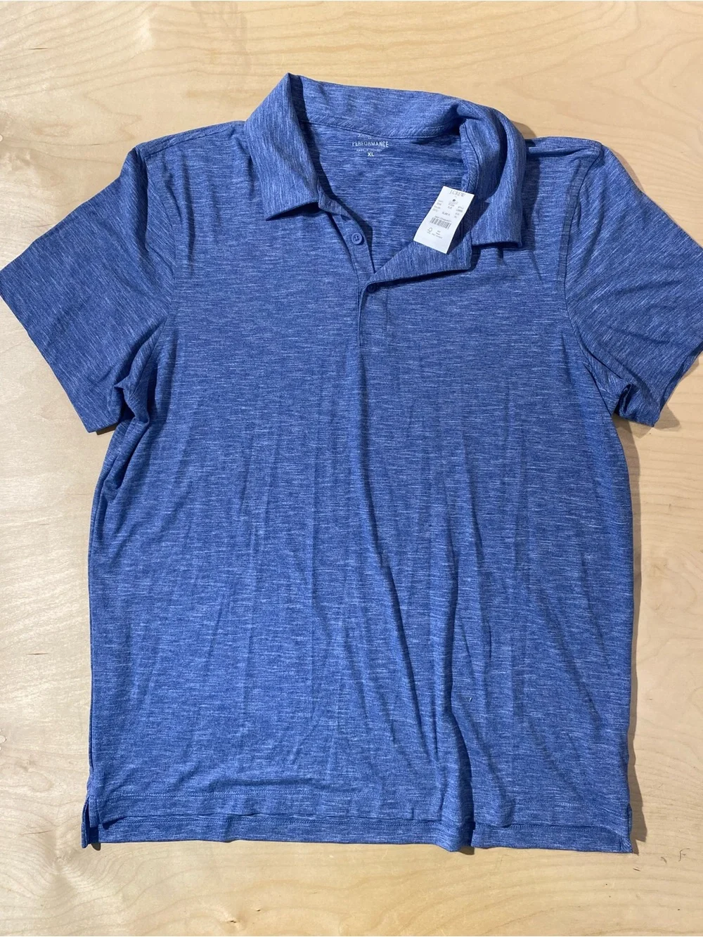 J. Crew Heathered Blue Polo XL (RW)